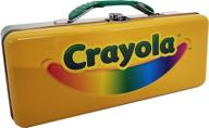 crayola tote pencil box with handle by the tin box company (189417-12) логотип