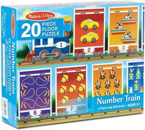 img 4 attached to 🚂 Melissa & Doug Train Puzzle - 20 Piece