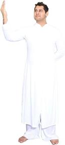 img 1 attached to 👔 Danzcue Men's Praise Worship Dance Robe: Elevated Style with Stand-up Collar