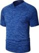 tapulco athletic moisture wicking collarless sapphire logo