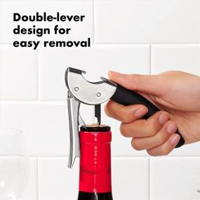 img 2 attached to 🍾 Effortlessly Open Bottles with the OXO Steel Double Lever Waiter's Corkscrew