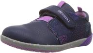 merrell boys' bare steps sneaker: flexible and comfortable footwear for active young explorers logo