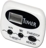 ultimate precision: chef craft select 1-piece 99 minute digital timer with clip, 2.5 inch, white logo