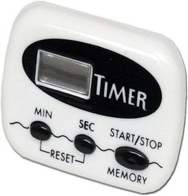 img 3 attached to Ultimate Precision: Chef Craft Select 1-Piece 99 Minute Digital Timer with Clip, 2.5 inch, White