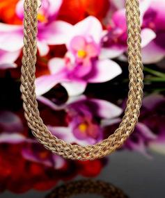 img 2 attached to Barzel Braided Herringbone Necklace Twisted