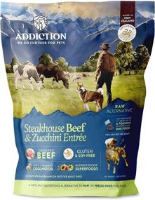 img 4 attached to 🥩 Premium Addiction Steakhouse Grain Free Dehydrated Dog Food with Beef & Zucchini, 2 Lb.