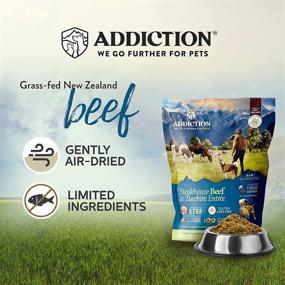 img 2 attached to 🥩 Premium Addiction Steakhouse Grain Free Dehydrated Dog Food with Beef & Zucchini, 2 Lb.