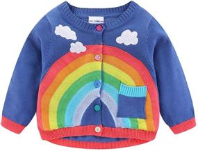 img 4 attached to 👕 LittleSpring Little V-Neck Cardigan Sweater for Boys' Clothing