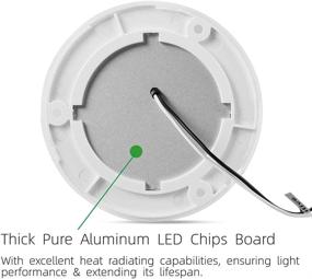img 1 attached to Светильник на потолке кемперного дома с автодомом, лодки на 12Вт, со встроенным диммером, 4Вт, монтажный светильник для автоприцепа, каюты подчёркнутый кабинет - 4 штуки, тёплый белый