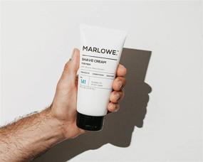 img 2 attached to 🪒 MARLOWE. Shave Cream with Shea Butter & Coconut Oil No. 141 – Natural Shaving Gel Alternative – Men and Women, 6 oz – Light Citrus Scent – Close Shave for Sensitive Skin