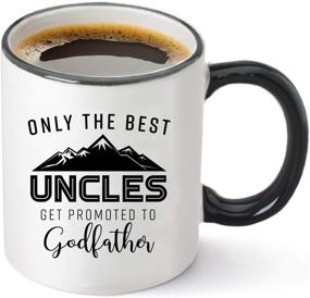 img 4 attached to Premium Godfather Promotion: Only The Best Uncles Deserve This 11 oz Coffee Mug