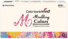 img 3 attached to 🎨 12ml Tube Set of New Water Marbling Paint with 12 Colors - Complete Marble Kit
