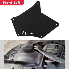 img 2 attached to Сплеш-щиток для Toyota 4 Runner, FJ Cruiser, Lexus GX460 GX470 – Заменяет оригинальный код 53735-35150, 53886-35020 – Накладки на крыло, передние юбки, брызговики, наспехи, уплотнители (2003-2020)