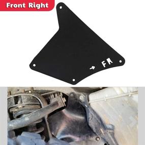 img 1 attached to Сплеш-щиток для Toyota 4 Runner, FJ Cruiser, Lexus GX460 GX470 – Заменяет оригинальный код 53735-35150, 53886-35020 – Накладки на крыло, передние юбки, брызговики, наспехи, уплотнители (2003-2020)