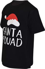 img 1 attached to Возьмите на себя праздничный настрой с UB Matching Family Santa Squad футболками с коротким рукавом