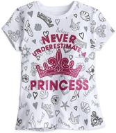 adorable disney princess icon tee for girls - a must-have in every young lady's wardrobe logo