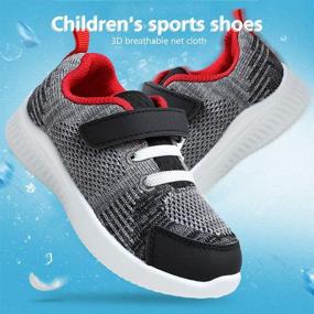 img 2 attached to Nerteo Sneakers: Top-Quality Breathable Lightweight Washable Boys' Shoes