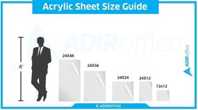 img 1 attached to 🌧️ AdirOffice Weatherproof Acrylic Plexiglass Sheet - Premium Raw Materials