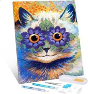 🎨 full drill 5d diamond painting kits for adults and kids – snmuw funny cat diy diamond art set – paint with diamonds by number – diy diamond art for home wall decor and gift (12x16 inch) logo