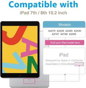 img 3 attached to 📱 MANTO 2 Pack 9H Hardness Screen Protector for iPad 8 7 10.2 inch (2020/2019 Model), Premium Anti-Scratch, Anti-Bubble Tempered Glass Film for iPad 8th/7th Generation