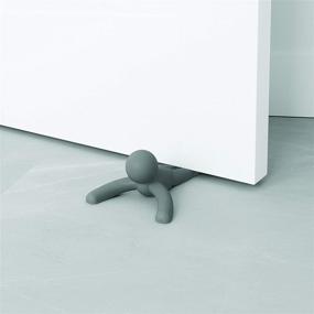 img 2 attached to Umbra Buddy Door Stop: Heavy-Duty and 🚪 Flexible, Soft-Touch Finish, Protect Floors, Single Pack - Charcoal