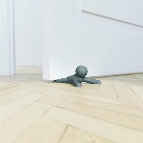 img 1 attached to Umbra Buddy Door Stop: Heavy-Duty and 🚪 Flexible, Soft-Touch Finish, Protect Floors, Single Pack - Charcoal