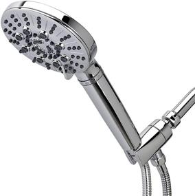 img 3 attached to 🚿 Chrome Sprite HKE-CM Biarritz 7-Setting Handheld Shower Handle with Built-in Filter