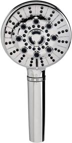 img 2 attached to 🚿 Chrome Sprite HKE-CM Biarritz 7-Setting Handheld Shower Handle with Built-in Filter