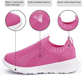 img 3 attached to 👟 Breathable Girls' Athletic Sneakers: ZHILETAO Lightweight Running Shoes