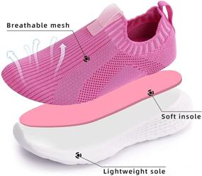 img 2 attached to 👟 Breathable Girls' Athletic Sneakers: ZHILETAO Lightweight Running Shoes