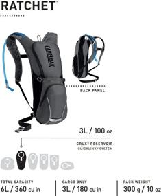 img 1 attached to 🚰 Stay Hydrated with the CamelBak Ratchet Hydration Pack, 100oz