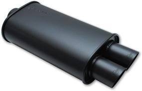 img 1 attached to 🚀 15" Vibrant 1148 Streetpower Black Flat Oval Muffler - Enhance Your Ride with Style and Performance