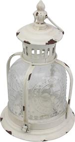 img 3 attached to 🕯️ Antique Worn White Metal Candle Lantern by Stonebriar: Versatile Decor for Birthday Parties, Rustic Wedding Centerpieces, or Relaxing Spa Settings – for Indoor and Outdoor Use