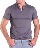 henley shirts quarter zipper breathable men's clothing and shirts logo