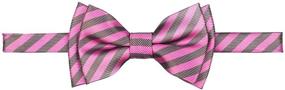 img 2 attached to 👔 Retreez Striped Woven Microfiber Pre-tied Boy's Bow Tie - Classic Style for Effortless Elegance