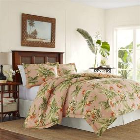 img 3 attached to 🍊 Siesta Key Comforter Set: Tommy Bahama Queen Size in Vibrant Cantaloupe Shade