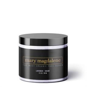 img 3 attached to Mary Magdalene Lavender & Sugar Face Scrub - 100% Natural, Moisturizing, Hydrating & Organic – 1.6 Fl Oz Premium Exfoliating Scrub For Men & Women: A Gentle Facial Scrub for Nourished and Smooth Skin