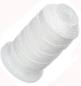 img 1 attached to 🧵 Versatile Simply Silk Beading Thread Size 0 White: Perfect for 15/0 and 11/0 Seed Beads – 600 Yards Spool!