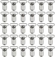 👶 pack of 50 silver pacifier suspender clips, marrywindix for making pacifier holders, bib clips, and toy holders - 1 inch size logo