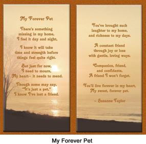 img 3 attached to 🐾 Forever Pet Memorial Gift: Sympathy Package with Picture Frame, My Forever Pet Poem, and Keepsake for Pet Loss