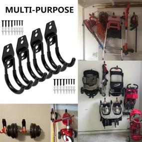 img 2 attached to 🔧 Secure-Capacity Anti-Slip Garage Storage Hooks: Organize and Maximize Space!