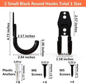 img 1 attached to 🔧 Secure-Capacity Anti-Slip Garage Storage Hooks: Organize and Maximize Space!