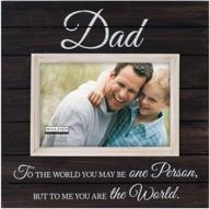 🖼️ sun washed words dad distressed black picture frame - malden international designs, 4x6, black логотип