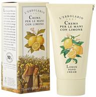 🍋 lemon hand cream by l'erbolario: fast-absorbing formula for smooth & soft hands, citrus scent, 2.5 oz - no silicones, parabens, or petrolatum logo