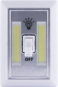 img 4 attached to 💡 Wireless LED Light Switch - Lights By Night, Battery Operated, 100 Lumens, Manual On/Off Toggle Switch, Portable and Easy to Use Stick-On LED Lights, No Wiring Required, White (39641)