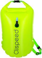 clispeed swim buoy dry bag 18l: the ultimate inflatable waterproof bag for open water swimmers логотип