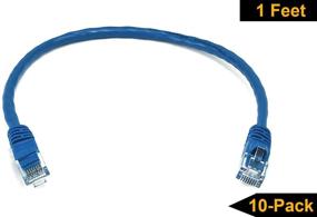 img 3 attached to iMBAPrice 1-футовый синий сетевой кабель Ethernet Cat5e, 10 штук (IMBA-CAT5-01BL-10PK)