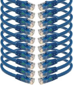 img 4 attached to iMBAPrice 1-футовый синий сетевой кабель Ethernet Cat5e, 10 штук (IMBA-CAT5-01BL-10PK)