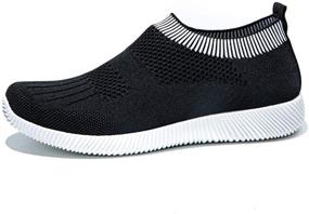 img 3 attached to Comfortable Work Sneakers: Spostor Women's Athletic Walking Shoes with Casual Mesh for Added Breathability