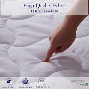 img 1 attached to Full Size Bed Mattress Cover with Deep Pocket - Up to 22 Inches